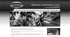 Desktop Screenshot of musicstudioslondon.com