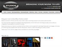 Tablet Screenshot of musicstudioslondon.com